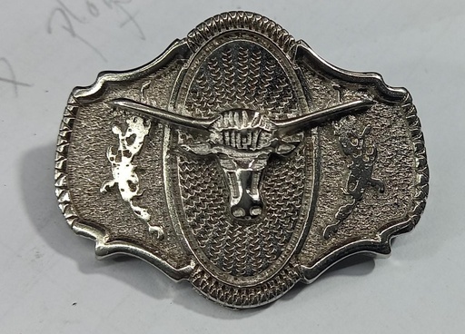 [14325 NBP] PLAQUITA VAQUERA PEQUEÑA CON TORO vaquera rem/7x7mm